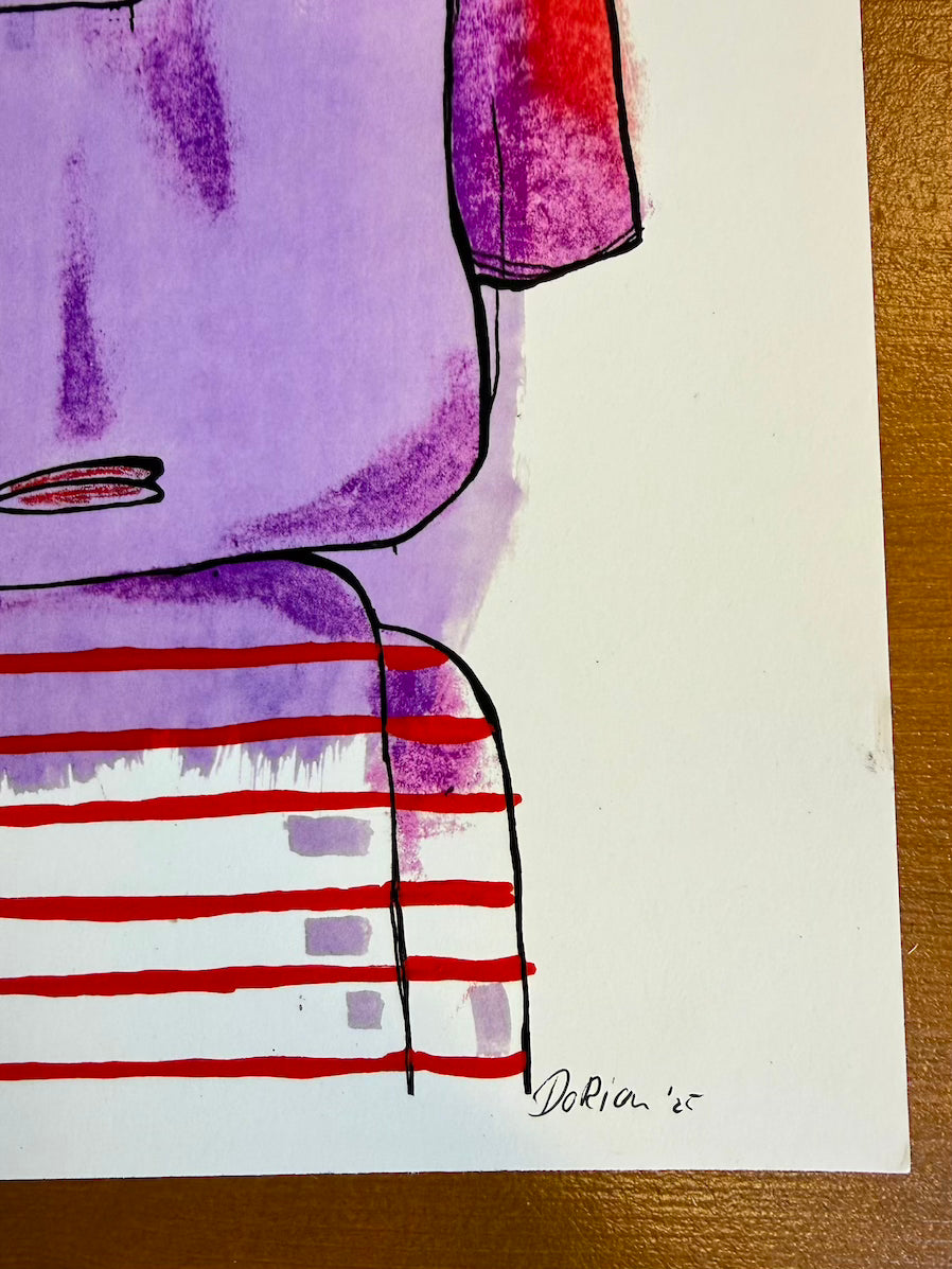 titel: A Head Full (print in vintage lijst)