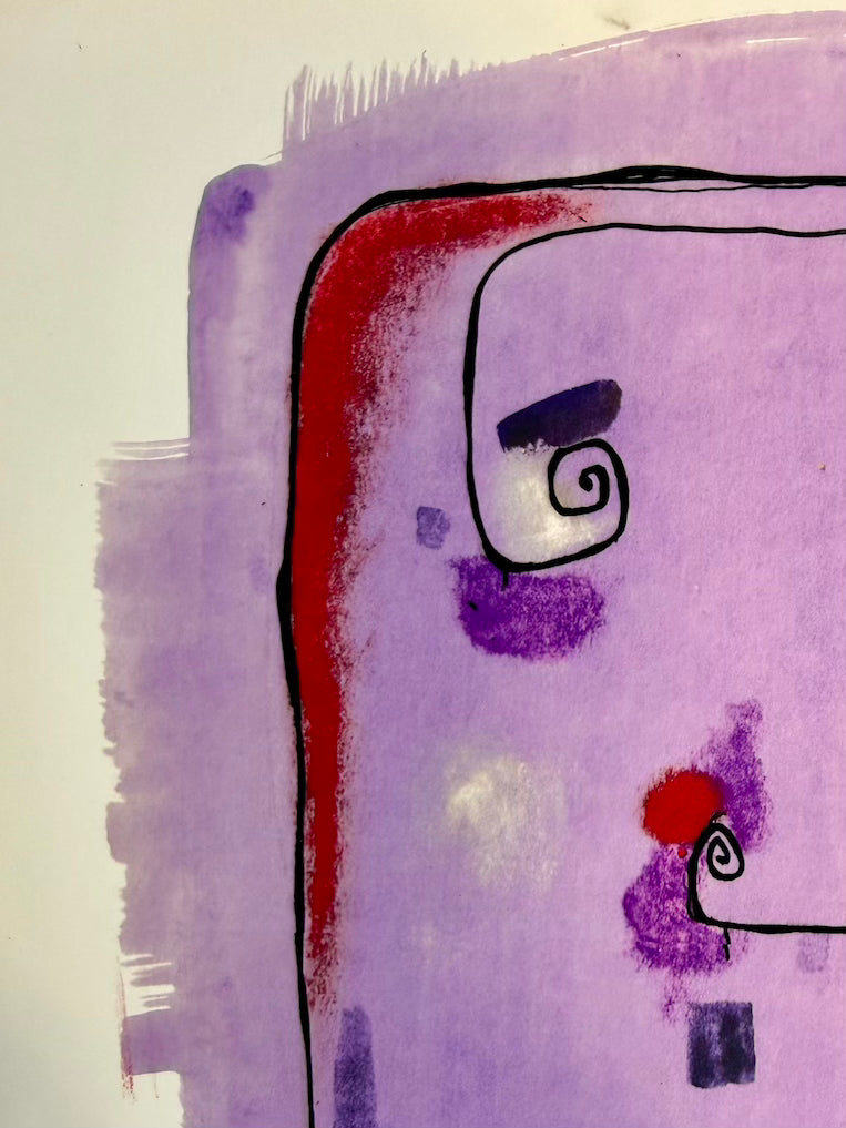 titel: A Head Full (print in vintage lijst)