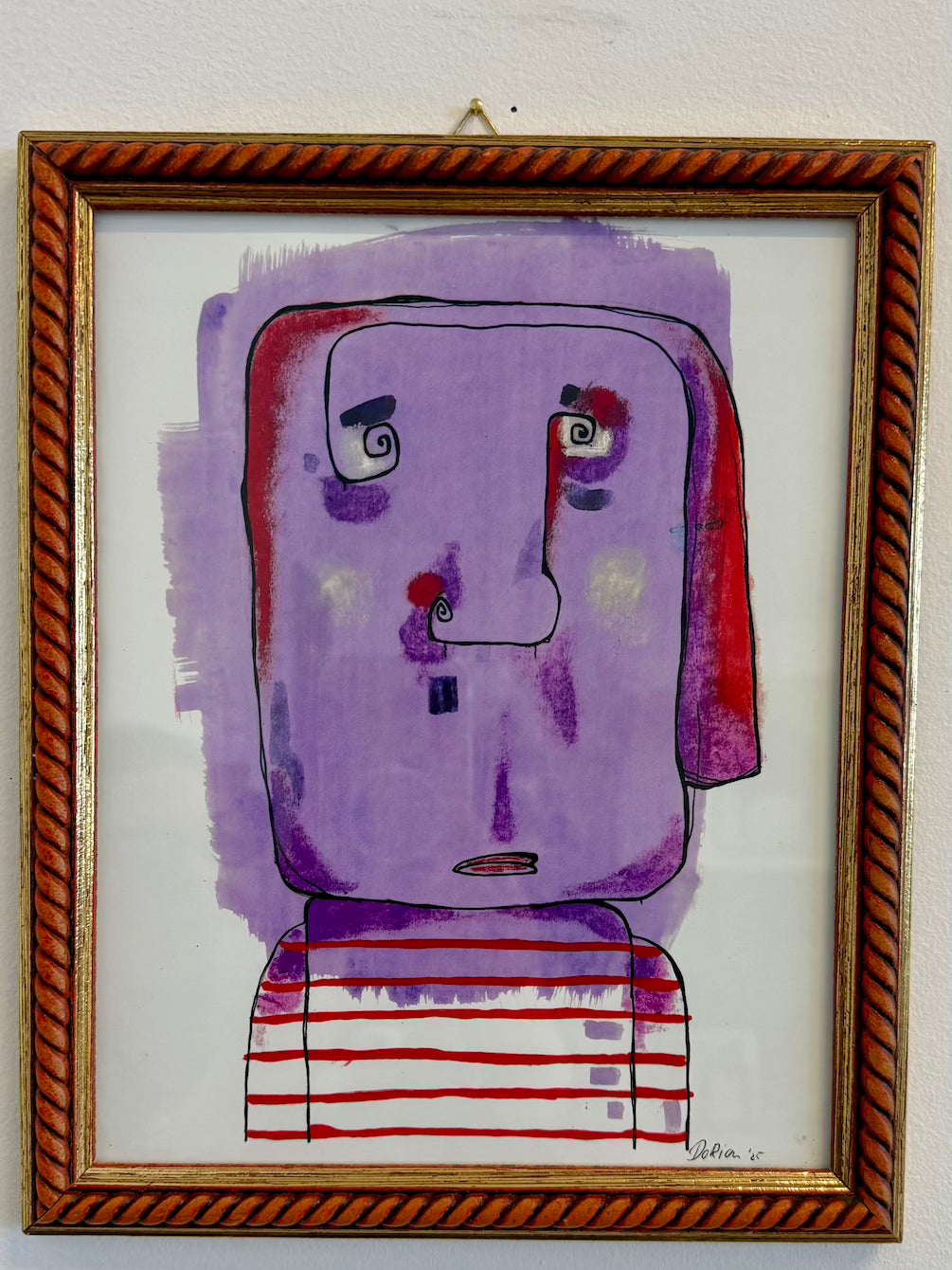 titel: A Head Full (print in vintage lijst)