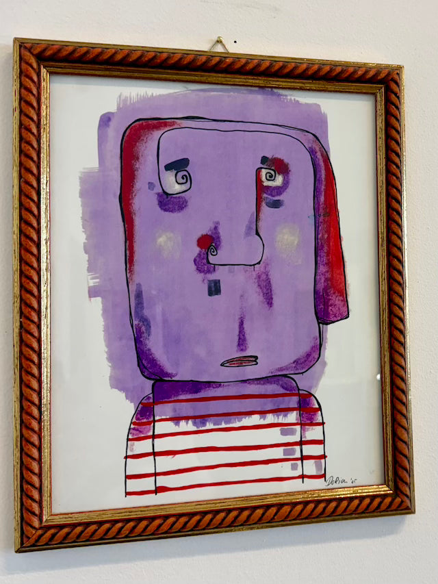 titel: A Head Full (print in vintage lijst)
