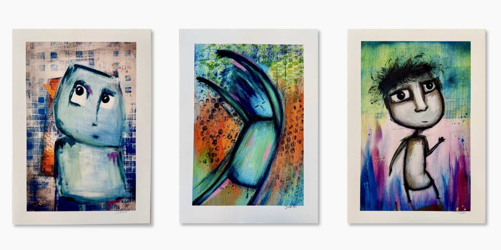 Set van 3 art prints